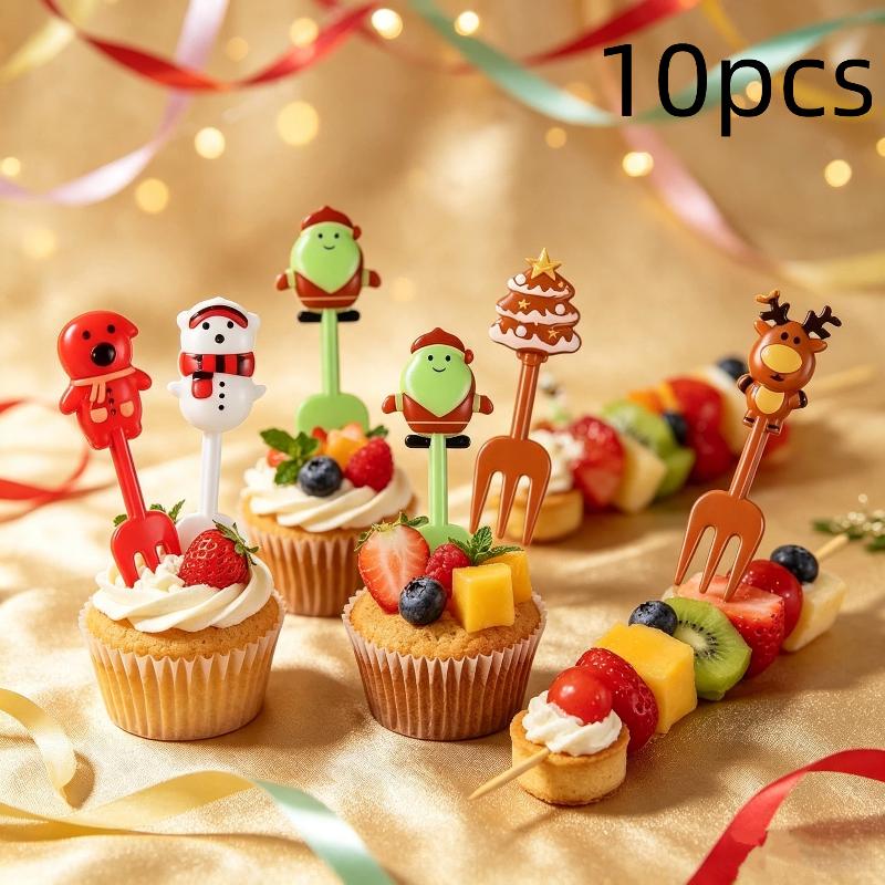 Xmas Food Snacks - 10 Pcs Food Grade Christmas Fruit