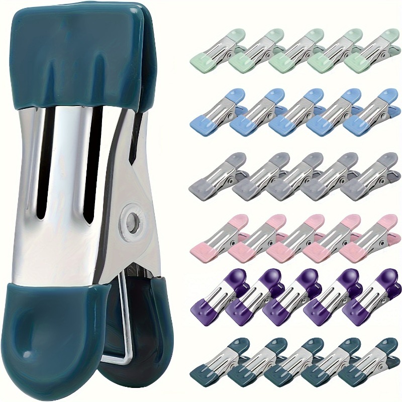 Food Snacks Chips - 30Pc Sealing Clip with Rubber Grip,