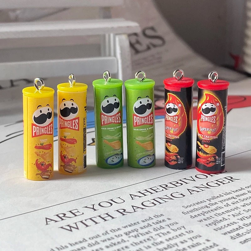 Food Snacks Chips - 10pcs 3D Mini Simulation Potato Chip