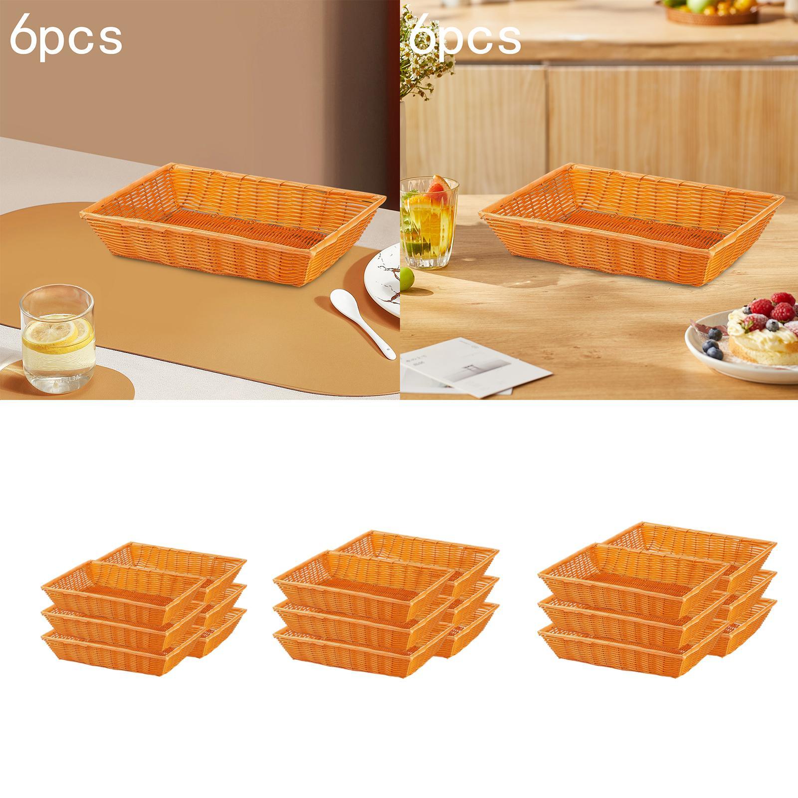 Rattan Style Bread Basket Set  - огляд і ціна Food Snacks At Home