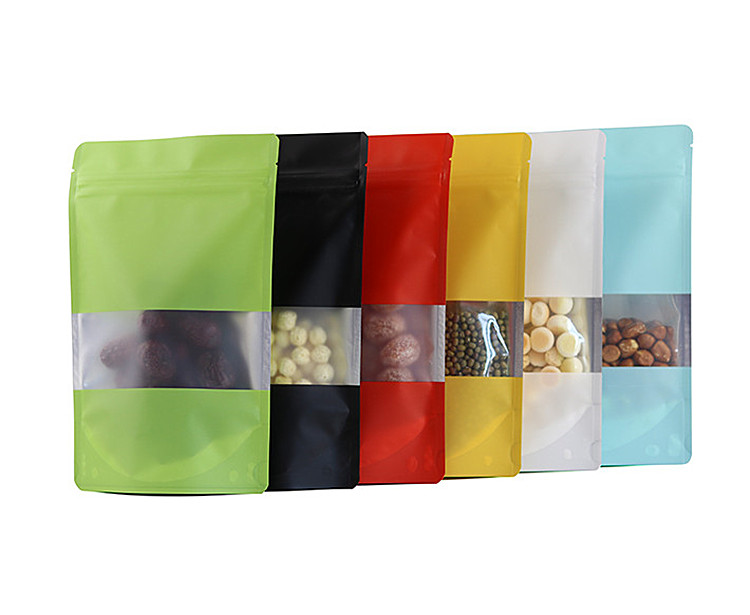 100PCS Foil Window Ziplock Bag - огляд і ціна Xmas Food Snacks