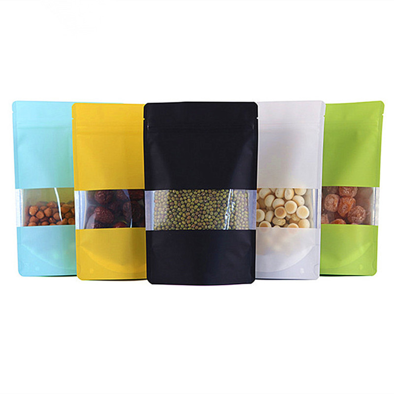 100PCS Foil Window Ziplock Bag - огляд і ціна Xmas Food Snacks