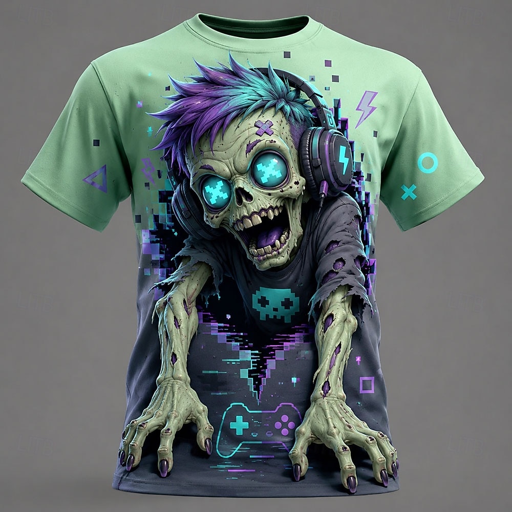 Men's Spring Summer 3D Printed - огляд і ціна Zombie Snacks