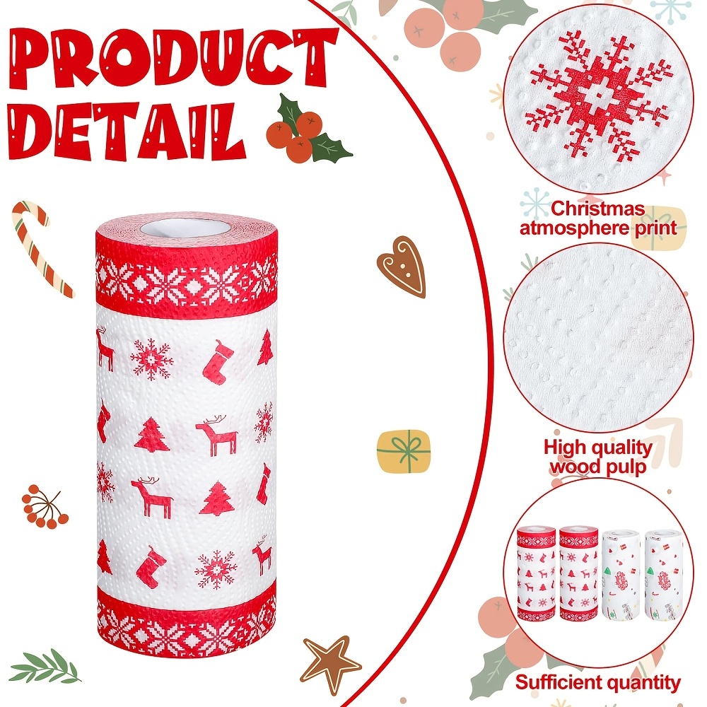 Xmas Disposable Kitchen Paper  - огляд і ціна Xmas Food Snacks