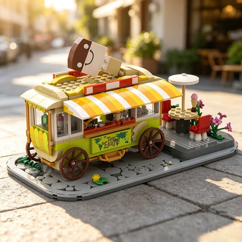 Retro Dessert Food Cart Modula - огляд і ціна Xmas Food Snacks