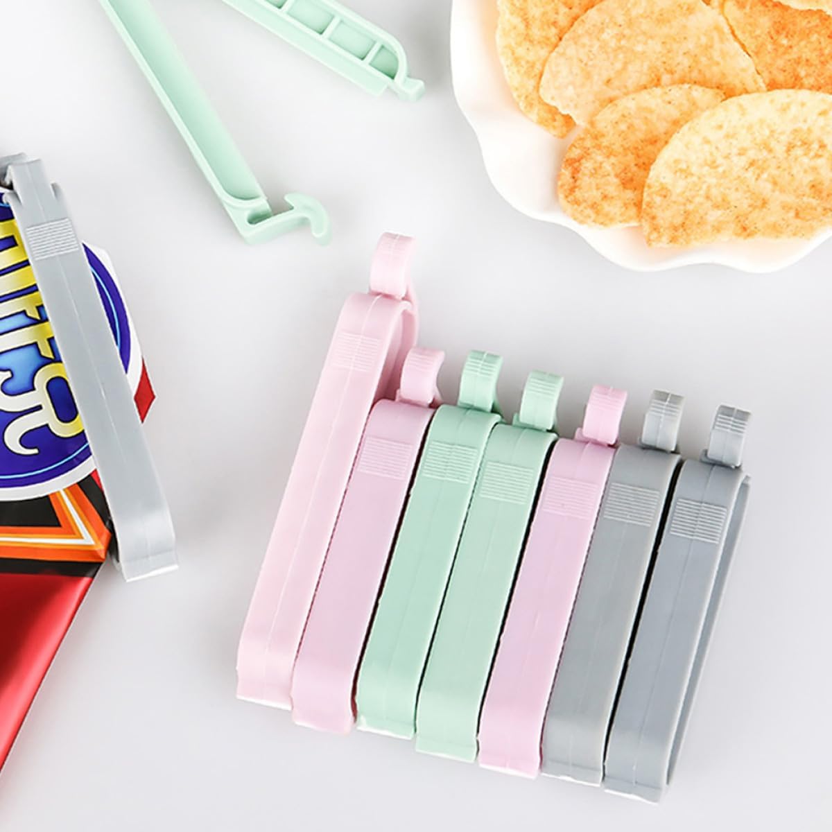 12pcs Mixed Color Plastic Seal - огляд і ціна Food Snacks Chips