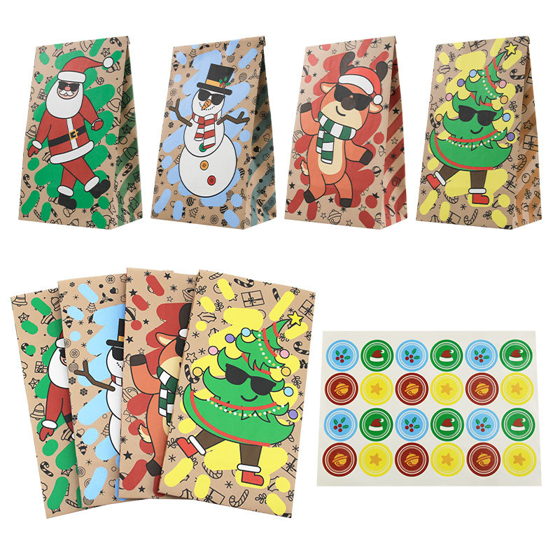 Christmas Paper Bags 24Pcs New - огляд і ціна Xmas Food Snacks