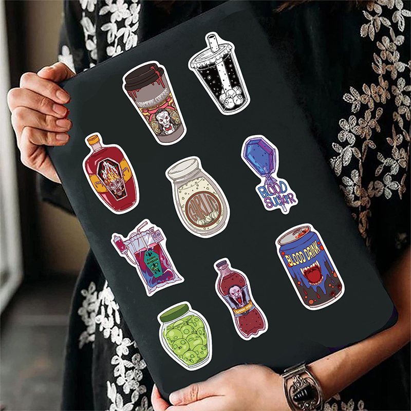 50PCS Zombie Food Stickers Cut - огляд і ціна Zombie Snacks