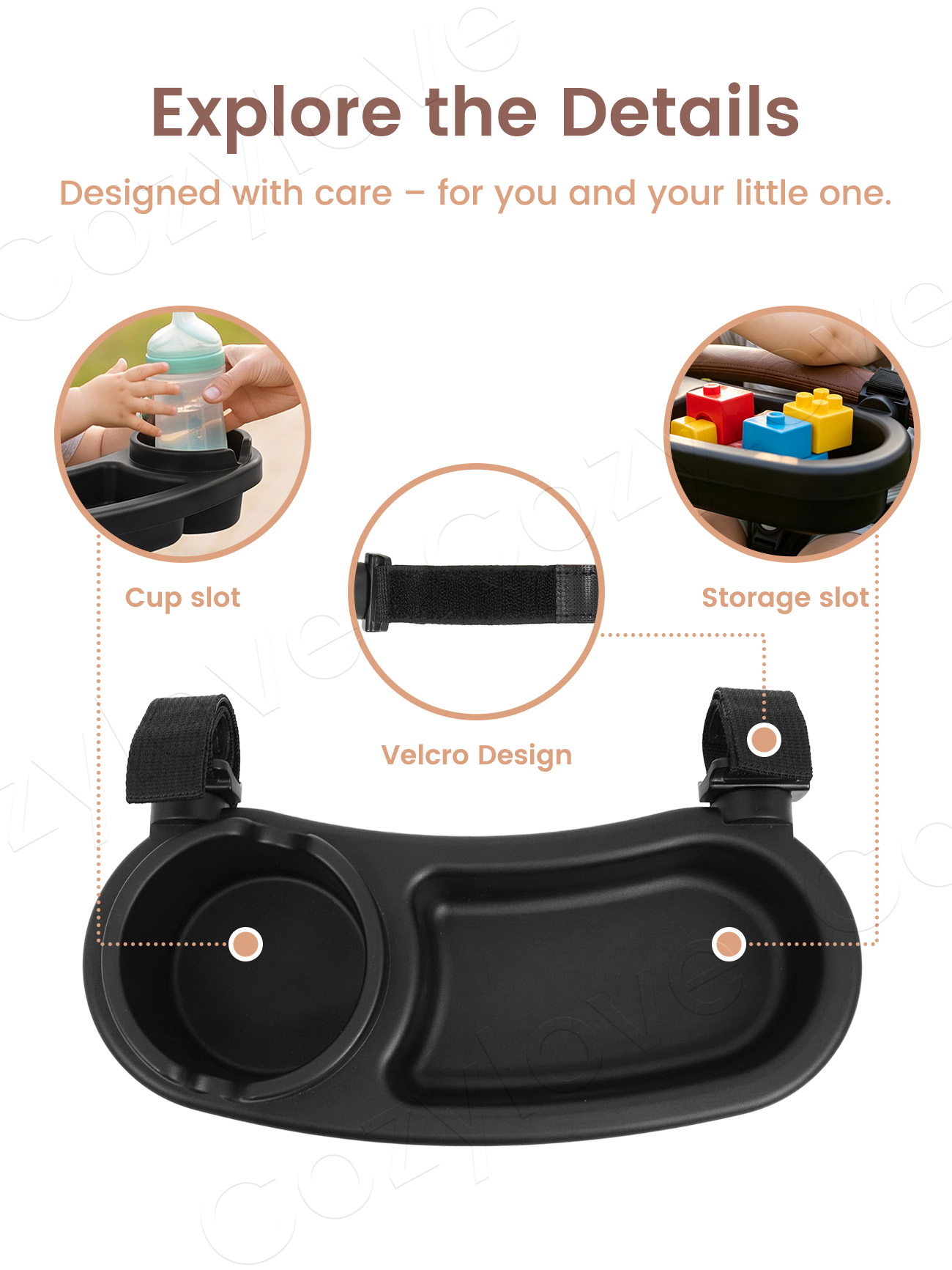 Universal Stroller Snack Tray  - огляд і ціна Food Snacks For 1 Year Old