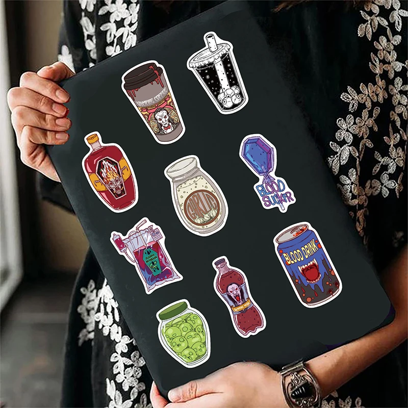 50PCS Zombie Food Stickers Cut - огляд і ціна Zombie Snacks